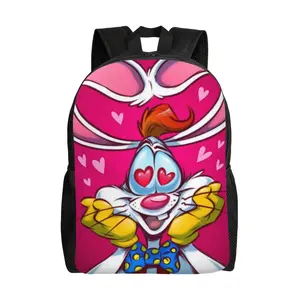Cartoon who framed roger rabbit 17 Inch Backpack roger rabbit Laptop Daypack Funny  who framed roger rabbit stuff travel backpack for Travel Work Camping Women Men for festivals, birthdays, parties gifts