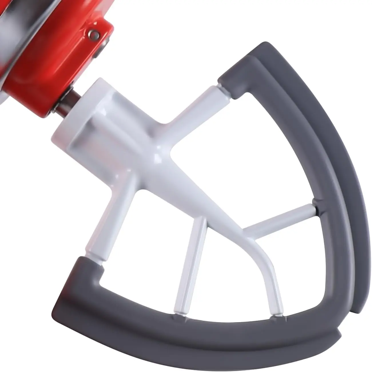 Flex Edge Beater Mixing Spatula for KitchenAid 4.5/5 QT Tilt-Head Stand Mixers, Flat Paddle with Reinforced Frame, Scraping Edges, Food-Grade Plastic, Dishwasher-Safe Accessory for Efficient Mixing, Moms Who Love to Cook Healthy Meals, White
