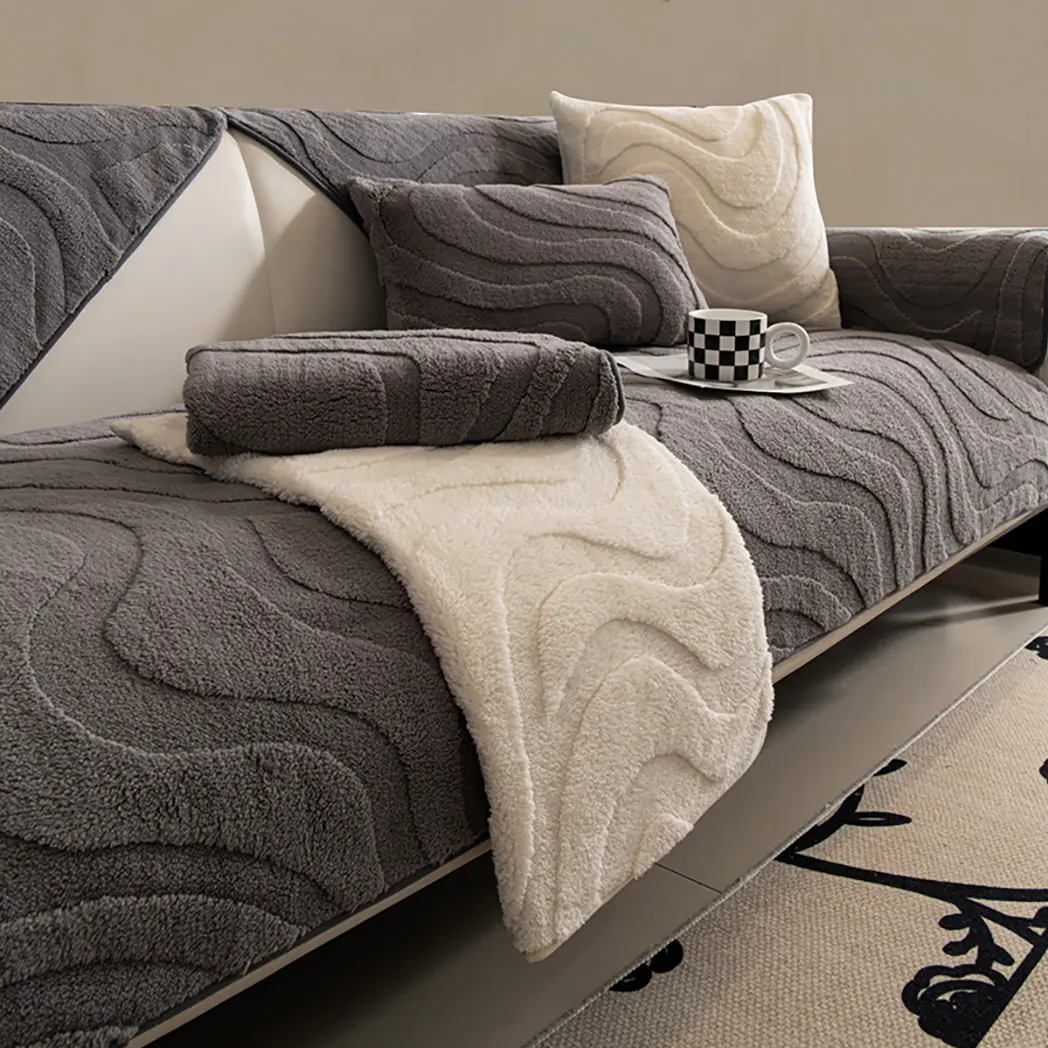 1 PC Modern Style Velvet Sofa Set, Modern Luxury Sofa Cushions/Backrests, Durable Pet-Friendly Fabric, Suitable for Living Room Bedroom Office Use, Fits Single Seater to Plusfour-Seater Sofas, Living Room Modern Minimalist Couch