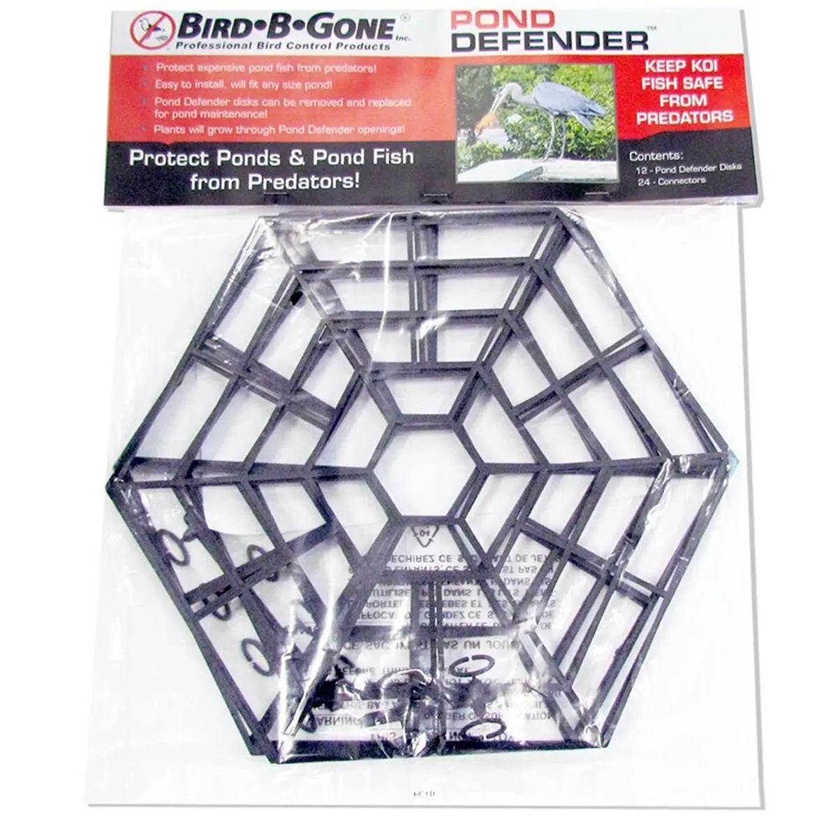 212 MAIN Bird B Gone Pond Defender - 0.73 lbs Pond Protector, Bird Control Product for Home Garden Fish Deterrence & Maintenance