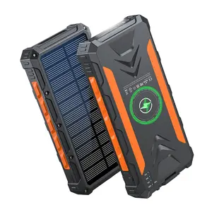 Smartphone Charging, 20000mAh High-Capacity Power Bank With Wireless Charging-4 Fast Output, PD20W USB-C Fast Charging, Portable Wireless Car Charger, Solar Power Bank Charger for iPhone Samsung Device, Chargeable Electronics Accessories Protection