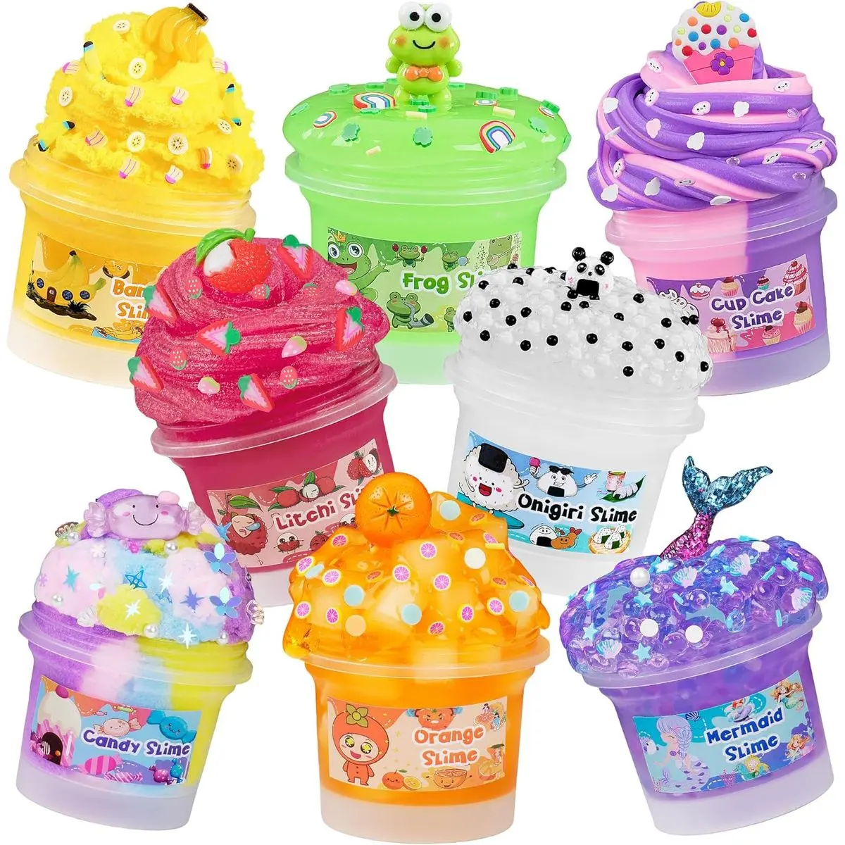 8 Pack Textures Slime Kit