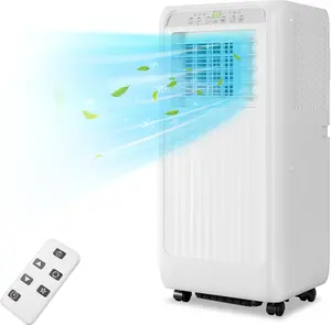 10000Btu Portable Air Conditioner 4-in-1 Portable AC Unit Cool up to 450 sq.ft, Portable Air Conditioners with Remote Control & Window Kit1-24H Timers Multi Function Airconditioner