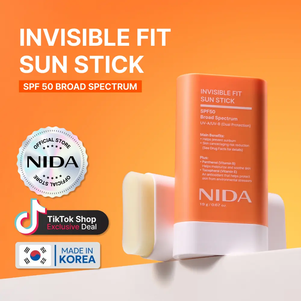 NIDA Invisible Fit Sun Stick SPF 50 Daily Sensitive Gentle NIDA Invisible Fit Sun Stick SPF 50 Daily Sensitive Gentle