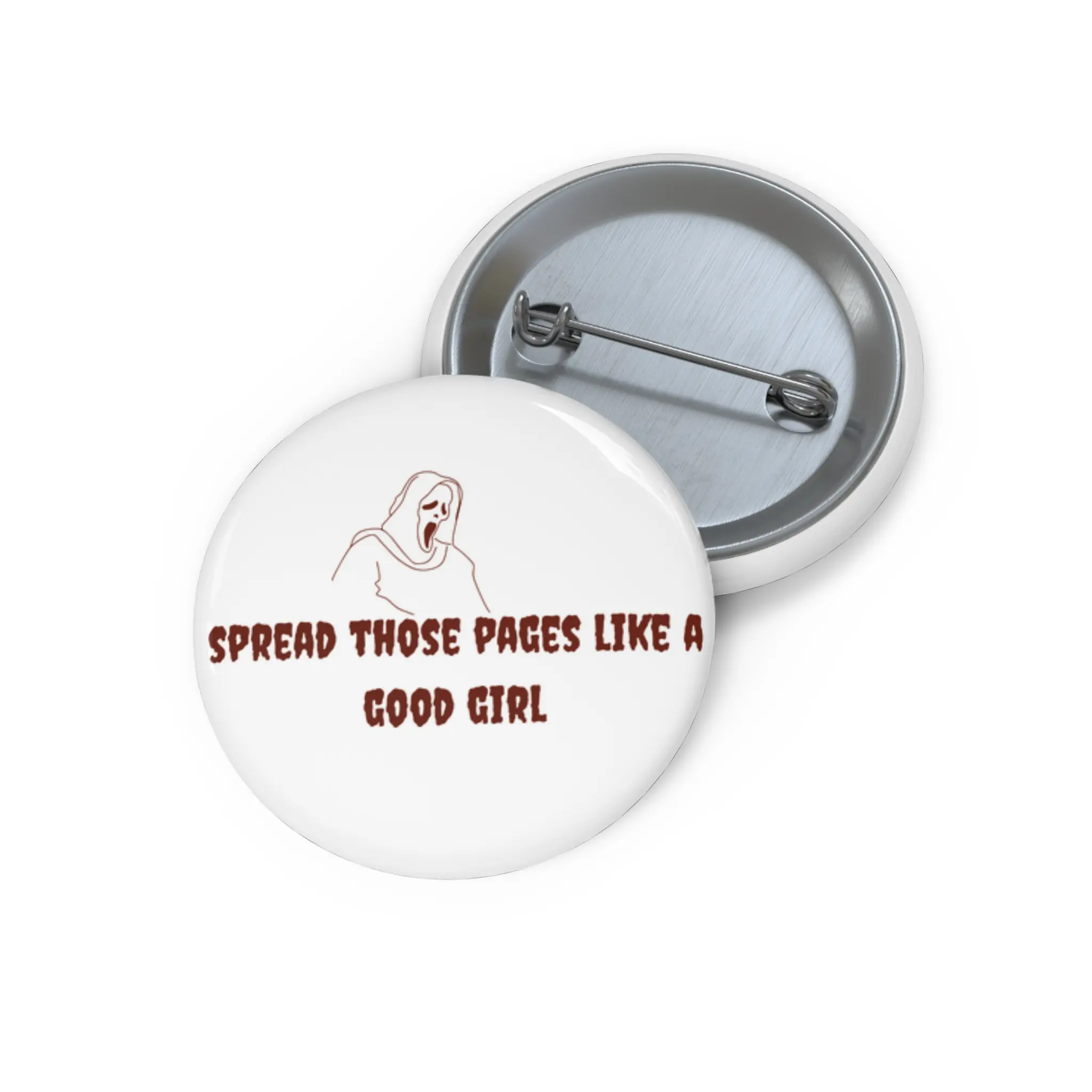 Dark Romance Book Pin Button