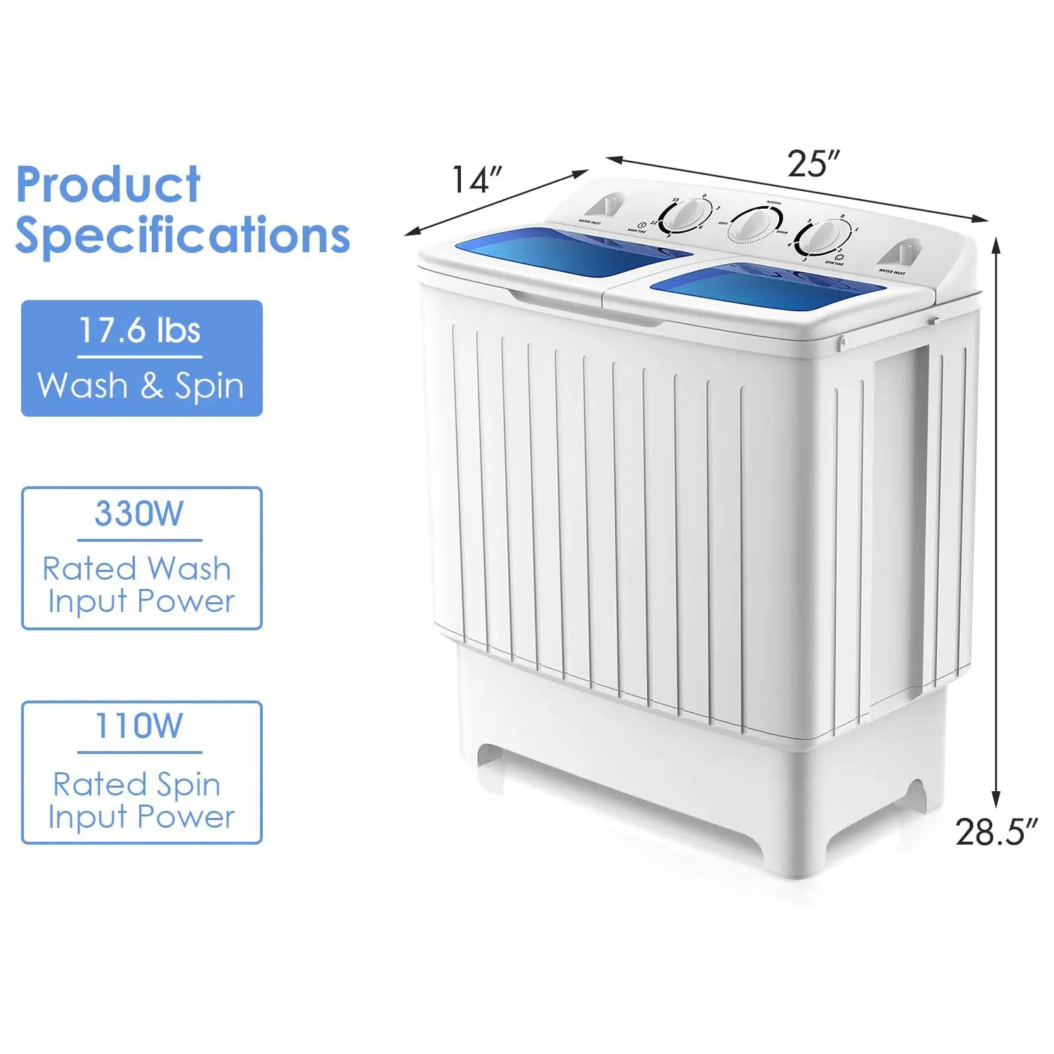 Blue 20lbs (12+8 lbs)