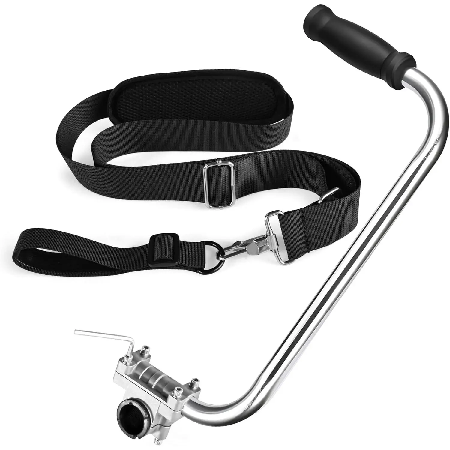 String Trimmers Handle, Weed Eater Grip, Ergonomic Trimmer Grip, Weedeater Handle Extension with Bracket Clamp for Lawn Care, Landscaping, Yard Trimming Edging