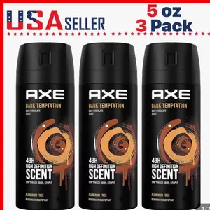 3 Pack Axe Dark Temptation Spray 5 oz / 150 ml ea