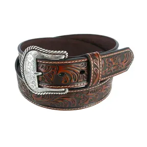 Nocona Belt Co Men's Tooled Western Belt