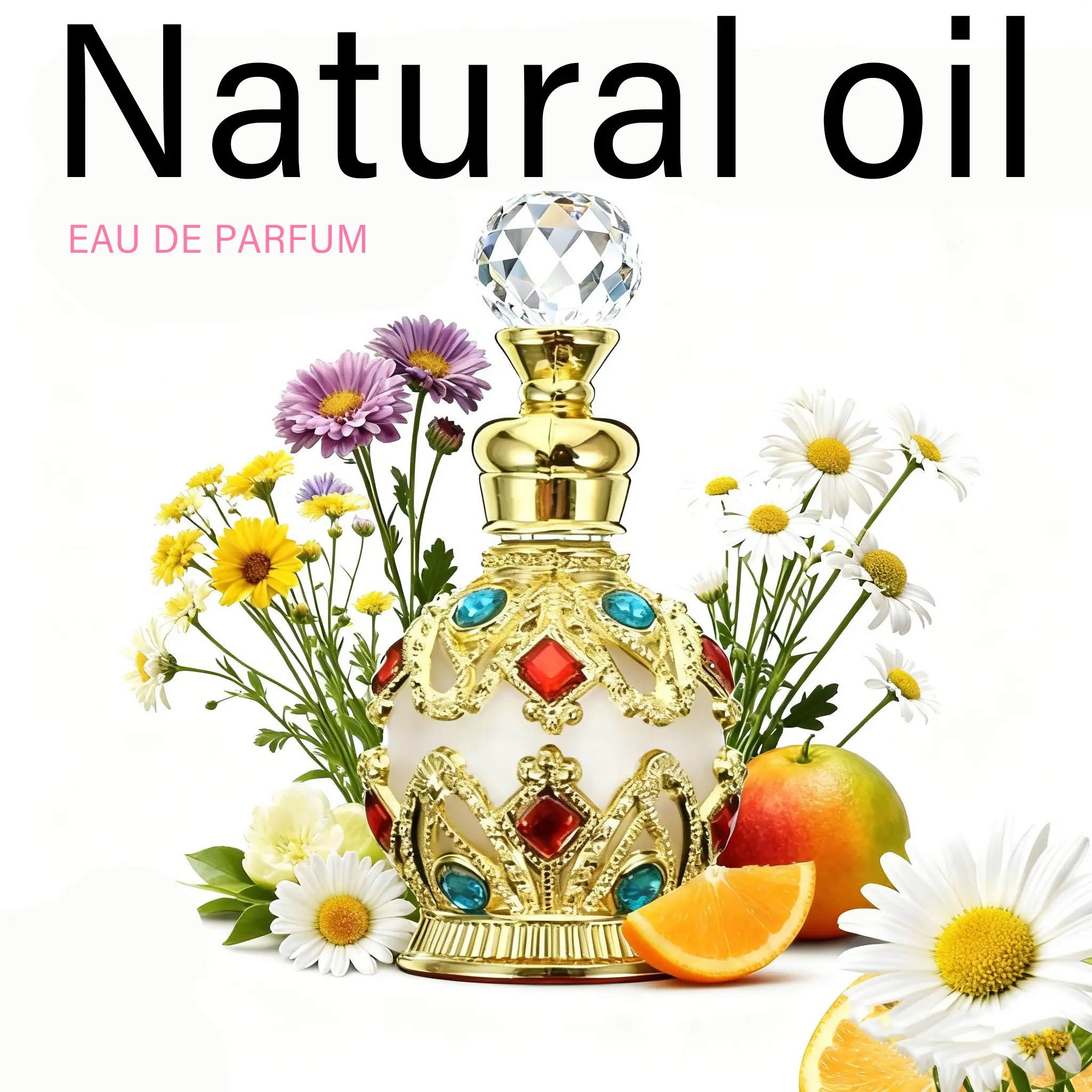 Women's Halal Dubai Retro Concentrated Perfume Oil - 15ML Daily Wear EDP Fragranced Perfume - Long-Lasting Vintage Scent Fragrance Product - Single Item Gift, Daily Wear Fragrance