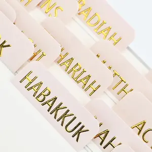 Tabs, 5 Pack Cream Embossed  Foil Index Tabs for , Laminated Large Print  Book Tabs for Easy Navigation,  Study Supplies and Journaling Accessories for Women and Men
