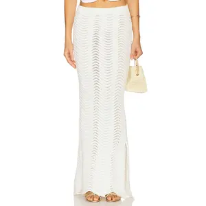 CIN CIN Soda Knit Maxi Skirt in Pearl
