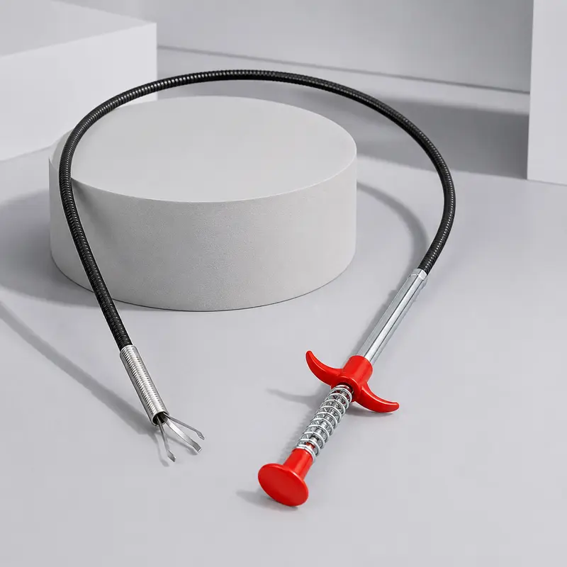 78.74-Inch Flexible Grabber Claw Reacher Tool with 4-Claw Design Bendable Hose Ergonomic Reaching Assist for Litter Pickup Sink Drain Cleaning & Toilet Maintenance Pipe Dredging Agent