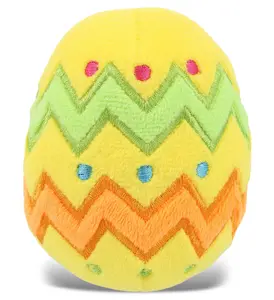 DOLLIBU Small Soft Colorful Polyester Easter Egg Stuffed Plush Toy - Suitable for Ages 0+