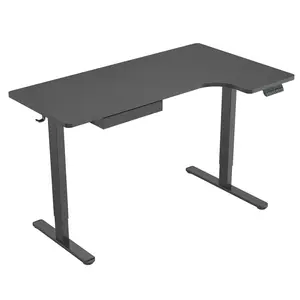 Mount-It! Electric Height Adjustable L Shaped Standing Desk