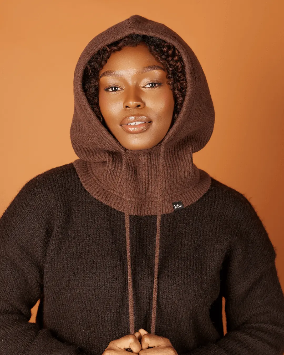 Brown Satin Lined Snood