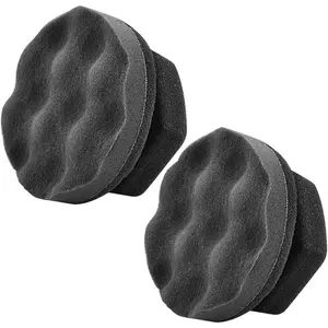 2 Pack Large Tire Shine Applicator Pad, Durable and Reusable Hex-Grip Tire Dressing Applicator Pad for Applying Tire Shine Car Detailing Accessories