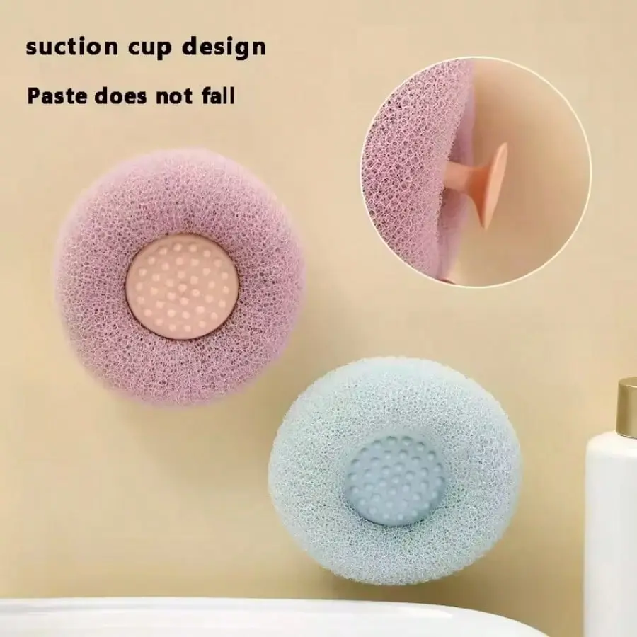TikTok Pick! 2pcs Shower Ball Body Scrubber | SPA Dead Skin Remover | Rich Foam | with Suction Cup | for Men & Women