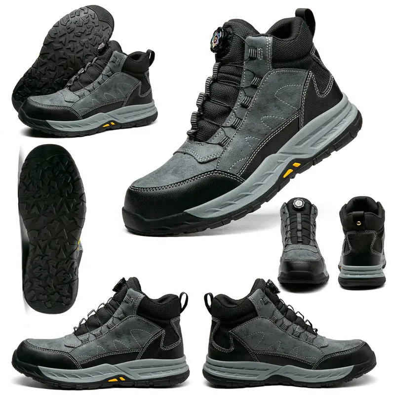Sebowel GHLB Steel Toe Safety Boots Mens Size 10 Black Lace Up Lightweight SEBOWEL Unisex Steel Toe Work Shoes Safety Sneakers  main image 2