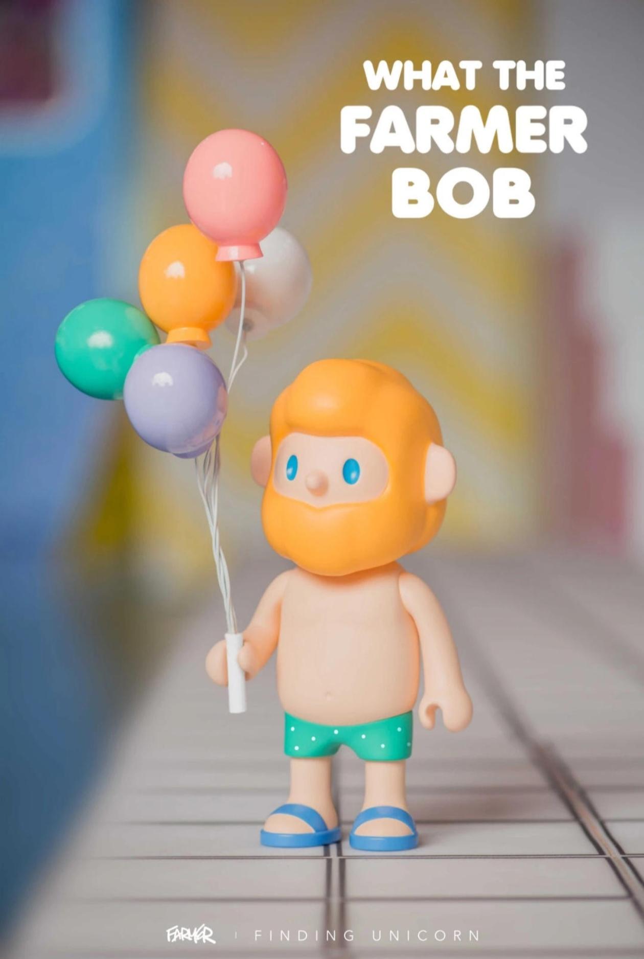 [FINDING UNICORN] 【Live Unboxing】200% FARMER BOB WHAT THE FARMER BOB Collection Figurine Toys for Modern Home Decor, Collectible Art Toy Cute Figures Desktop Ornament Collectible Toys Birthday Gifts