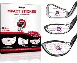 Golf Impact Tape - High-Resolution Strike Stickers for Iron, Wood & Fairway Clubs, Non-Residue, Swing Training Aid Impact Labels IJEKER