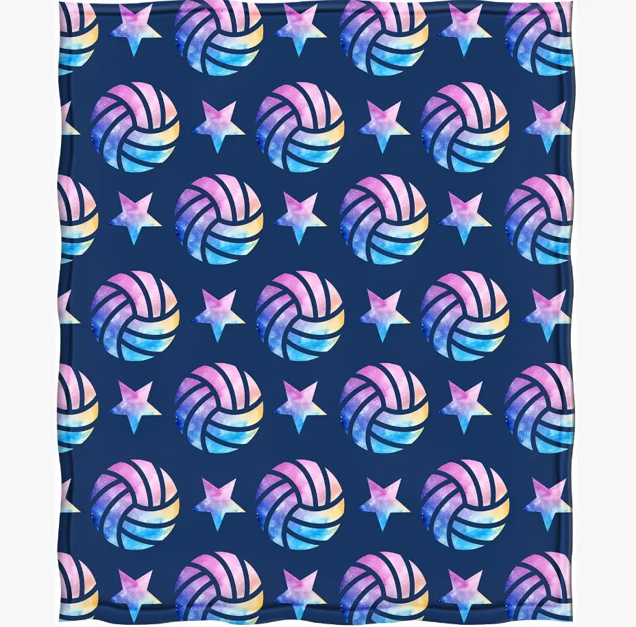 Levens Volleyball Blanket Gifts for Teen Girls Boys Kids Volleyballs' Lovers, Soft Volleyball Flannel Throw Blanket 60"x50" Volleyballs Accessories Gifts for Sports Lovers Team Decorations Stuff