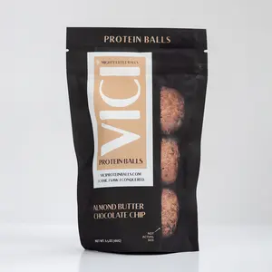 VICI Protein Balls - Almond Butter Chocolate Chip - 6 Pack - Nutritious Snacks for Peak Performance - Made with Organic Ingredients - 1.8 oz Each - US