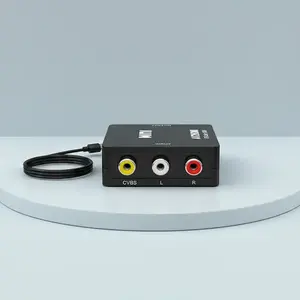 AV to HDTV Converter, RCA to HDTV Adapter, Composite CVBS Video Audio Support PAL/NTSC for TV/PC/ PS3/ STB/Xbox VHS/VCR/Blue-Ray DVD Players