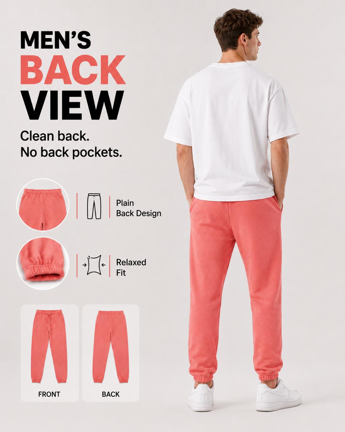 Fleece Elastic Bottom Sweatpants with Pockets, Relaxed Fit, Moisture Wicking, Breathable