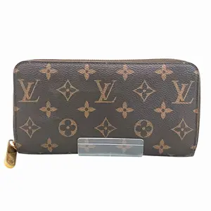 Pre-owned Louis Vuitton Canvas Small Leather Goods Zippy Wallet Monogram Long Wallet