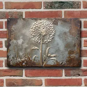 Vintage Metal Dandelion Design Wall Art, Wall Decor, Wall Art Decor for Home Living Room Bedroom Office Coffee Shop