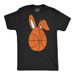 Mens Funny T Shirts Basketball Easter Egg Sarcastic Easter Sunday Tee For Men Mens Funny T Shirts Cool Vintage Fashion T-Shirt Gift Classic Menswear Easter Apparel for Men Funny Basketball Short Sleeve Novelty Black -