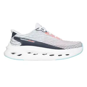 Skechers Womens Slip-Ins Max Cushioning Glide-Step Sapphire Running Sneakers Shoes - Grey