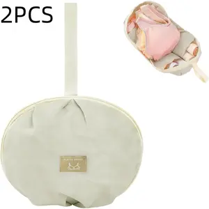 Travel Underwear Storage Bag, Three-In-One Bra Organizer, Portable Lingerie Pouch for Menstrual Cups & Socks, Ideal for Traveling