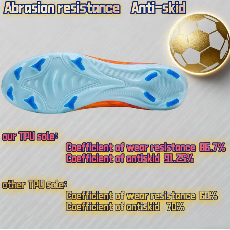 Cross Legion New Seamless Model Football Shoes for Men & Women Lightweight PU Leather Soccer Boots EU37-EU45 Outdoor Sports Touch & Control