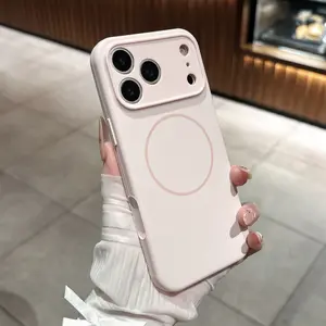 Luxury Liquid Silicone Original Protective Phone Case for iPhone 17 Pro Max, 17 Pro, 17 Air, 17 For Magsafe Shockproof Matte Soft Cover