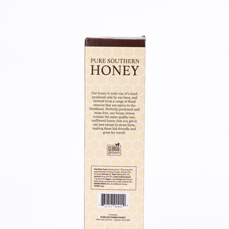 Pure Southern Honey Gift Set - 100% Raw & Unfiltered Honey Sticks - Sweet, Flavor Natural, Single-Serve for Tea