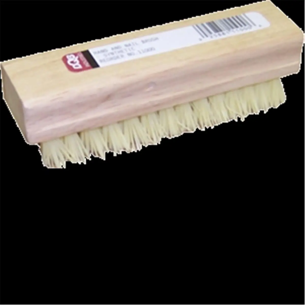 DQB Industries 8327 4.75 in. Poly Hand & Nail Scrub Brush - Hardwood Handle, Nail Cleaners, Poly Brush Tips, Stiff Bristles for Household Cleaning