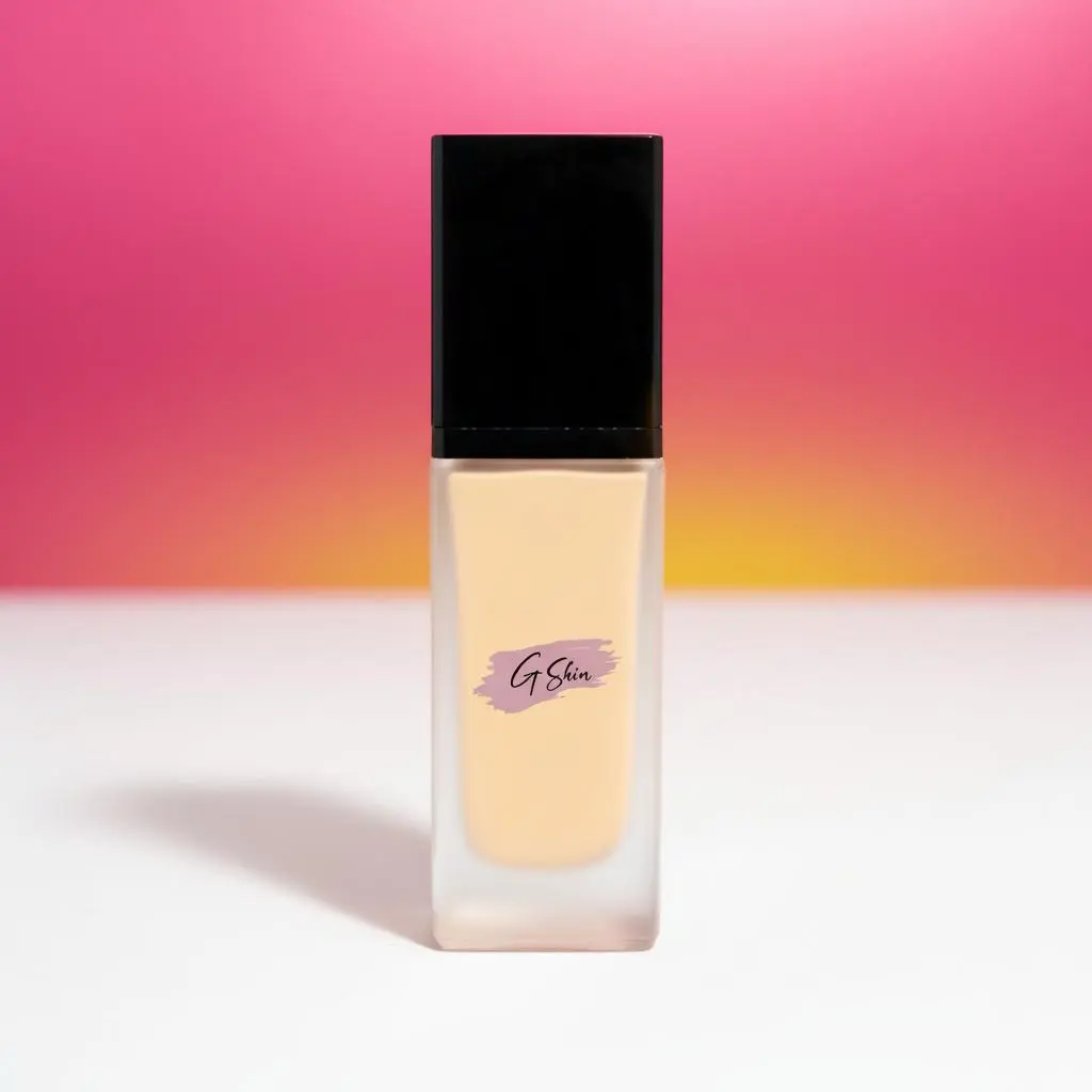 G Skin Peach Cosmetic Foundation (30ml) - Hydrating Concealer, Medium to Full Buildable Breathable Coverage, Natural Glow Finish, Lightweight, Blendable, Vegan, Paraben-Free, Suitable for All Skin Types Makeup