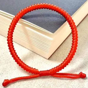 Lucky Red Threaded Bracelet for Men and Women - Red Cord Design, Adjustable Fit, Ideal for Everyday Wear