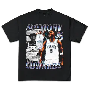 Anth0ny Edwardds T-Shirt 90s Vintage Inspirational Basketball Graphic Tee Shirt for Men Women