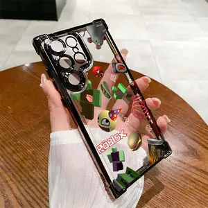 Fun game R-Robloxes Phone Case Protective Suitable for Samsung Galaxy S26 S25 S24 A57 A37 A07 A26 A36 A55 A35 A06 A16 A05 A14 A24 A34 A54 A15 A05S A25 A04e A04 S23 S22 S21 FE Ultra Plus Edge 4G 5G Anti Fall Protection Transparent Soft Back Cover