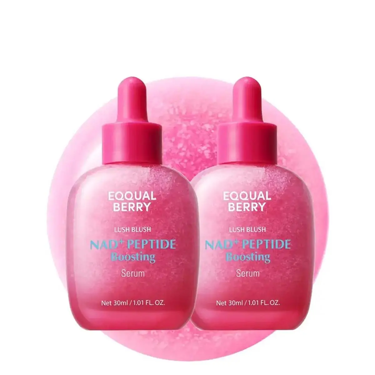 EQQUALBERRY NAD+ Peptide Boosting Smoothie Serum – Anti-Aging Korean Skin Care | Firming Serum with 5 Ceramides & Vegan Collagen for Wrinkles & Radiant Glow(1.01oz/30ml)