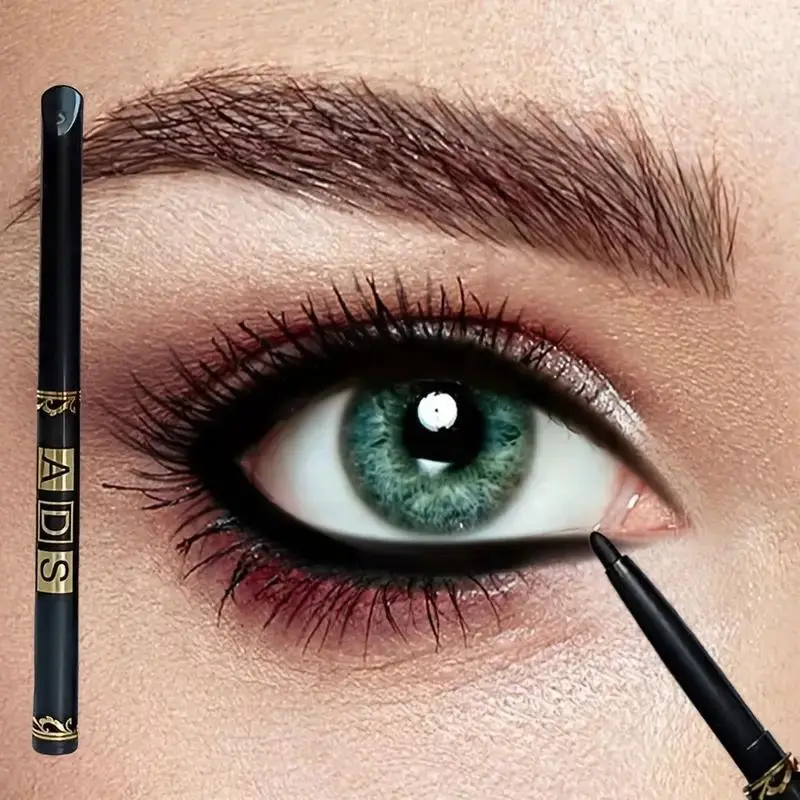 2pcs sweat-resistant multifunctional eyeliner and eyebrow pencil, with a soft texture that lasts without smudging, smooth formula, women's eye makeup pencil, enlarges the eyes, suitable for party, daily use, Everyday use, Cosmetic