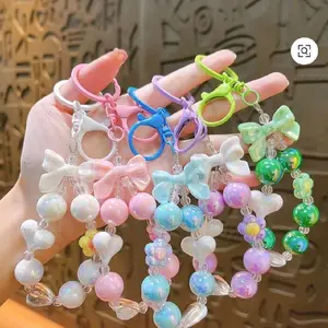 Homemade Phone Chains with Colorful Beads and Bowls for Personalized Style