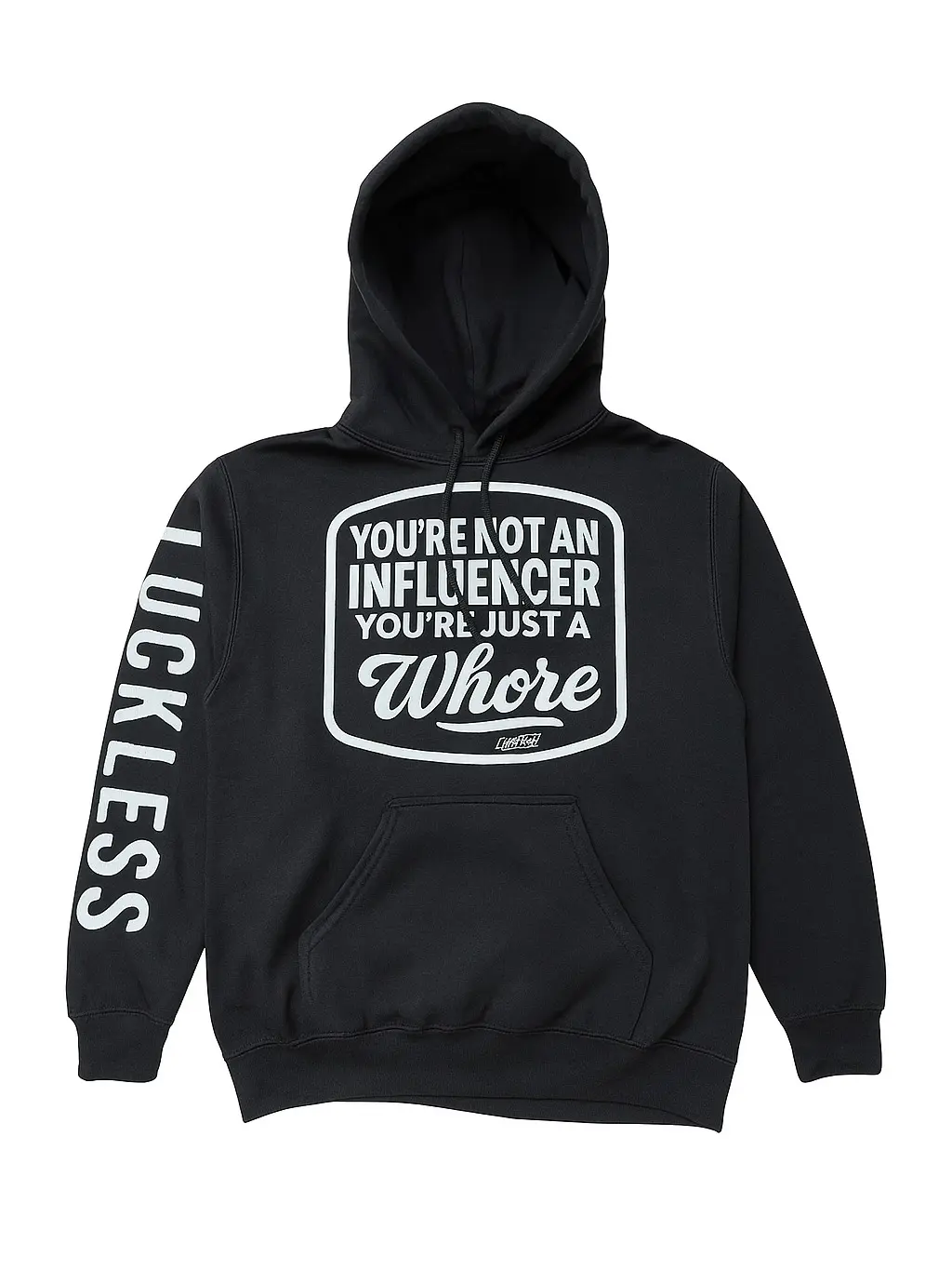 Not an Influencer Hoodie by Luckless Outfitters