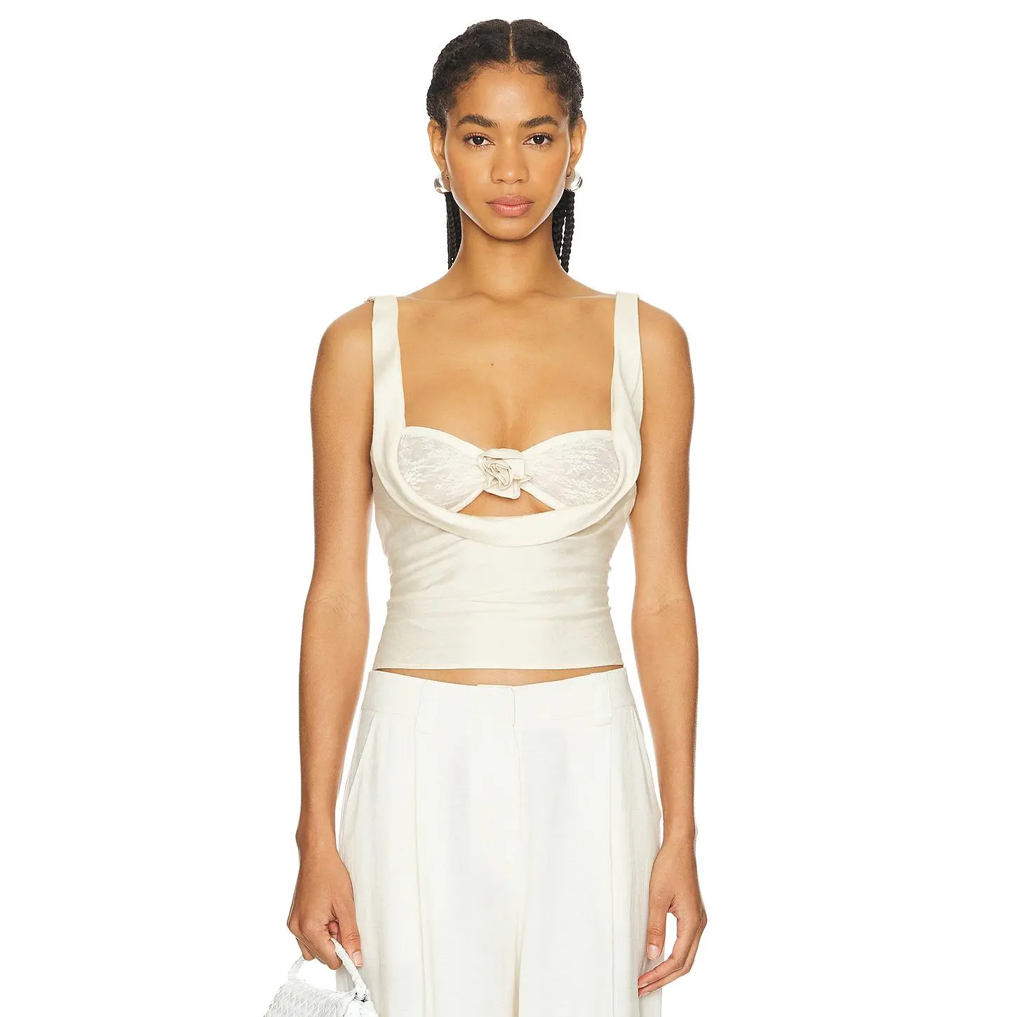 LIONESS Delilah Top in Ivory