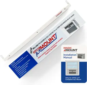 Effortless, Tool-Free Installation: Say goodbye to drilling and damaging your walls! The MAGIC A/C MOUNT air conditioner bracket  easy install, directly from the inside of your home. Simply adjust the arms of window AC bracket, slide them into place!