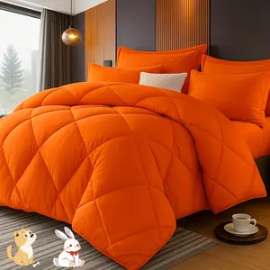 2/3-piece solid color quilted pattern large and extra-large bed sheet set, soft and comfortable, filled with ultra-fine fiber, lightweight fabric, breathable comforter, easy to care for, comes with comforter and pillowcases, luxurious quality, an ideal gi