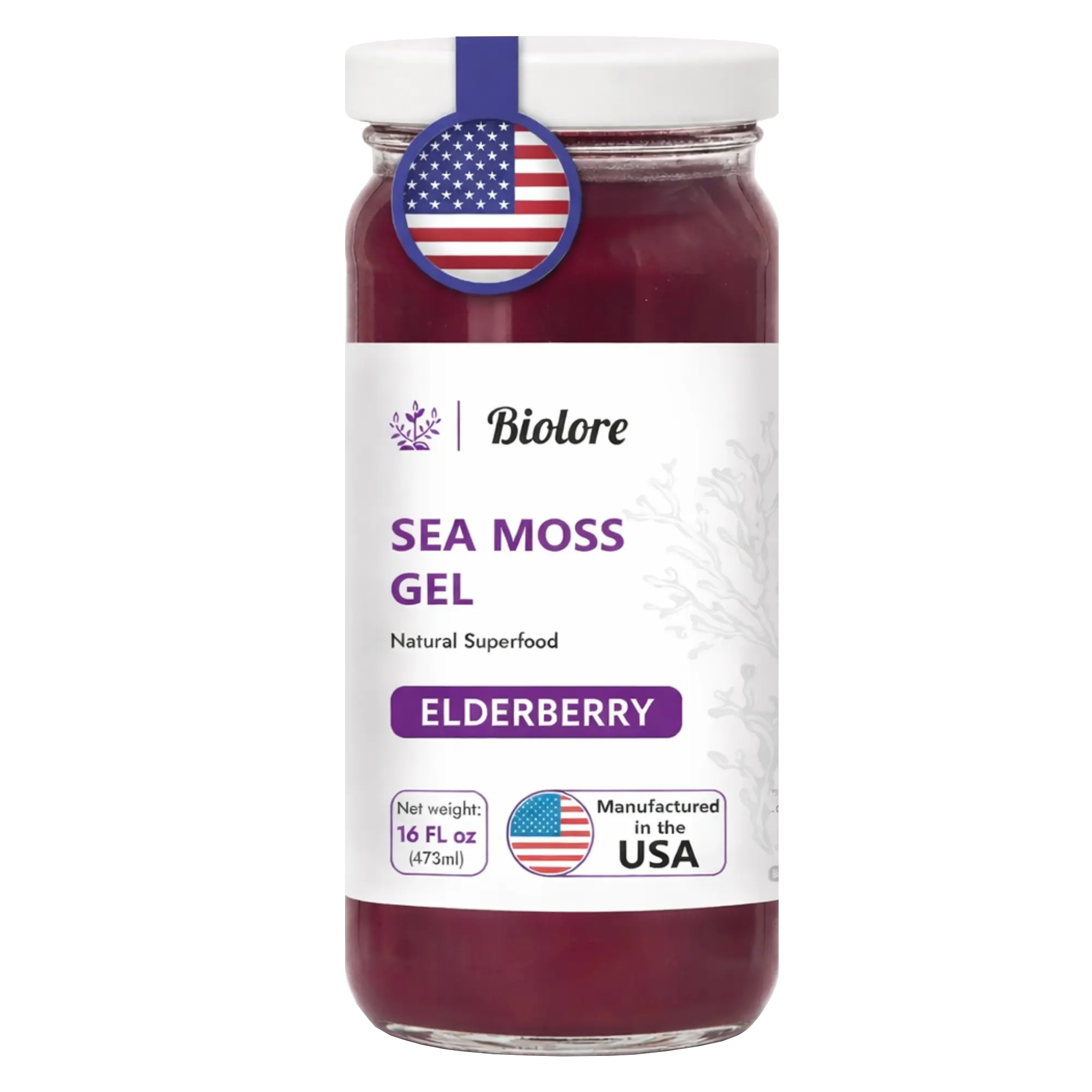 Elderberry Sea Moss Gel 16 oz – Berry Blend